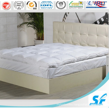 Wholesale White Duck/Goose Feather Filled Mattress Topper/Mattress Protector